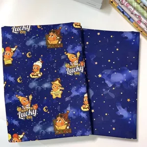 Tất Cả Cotton 8A Chải Vải Starman Handmade DIY Vải Hoạt Hình In Túi Thú Cưng Miếng Lót Nước Bọt Khăn 4.3