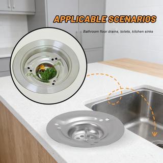 1 / 2 / 3 Bộ lọc thoát nước sàn xoáy chống tắc đa năng - Bộ lọc bồn rửa nhà bếp bằng thép không gỉ tròn