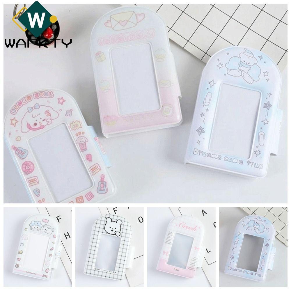 WAPKTY Idol Card Collect Book, Album đựng thẻ Mini PVC, Quà tặng tổ chức ảnh hoạt hình 3 Inch dễ thương