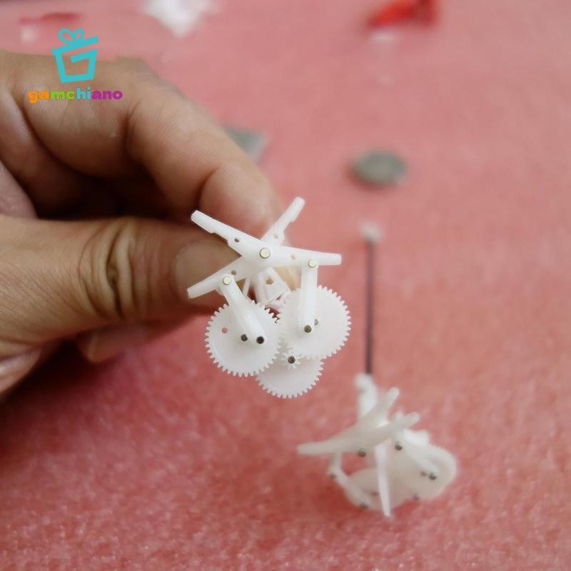 Gamchiano DIY Ornithopter Trục Gears Set Bộ bánh răng nhựa hình nón 0,3M có độ chính xác cao cho máy bay cánh vỗ Mini