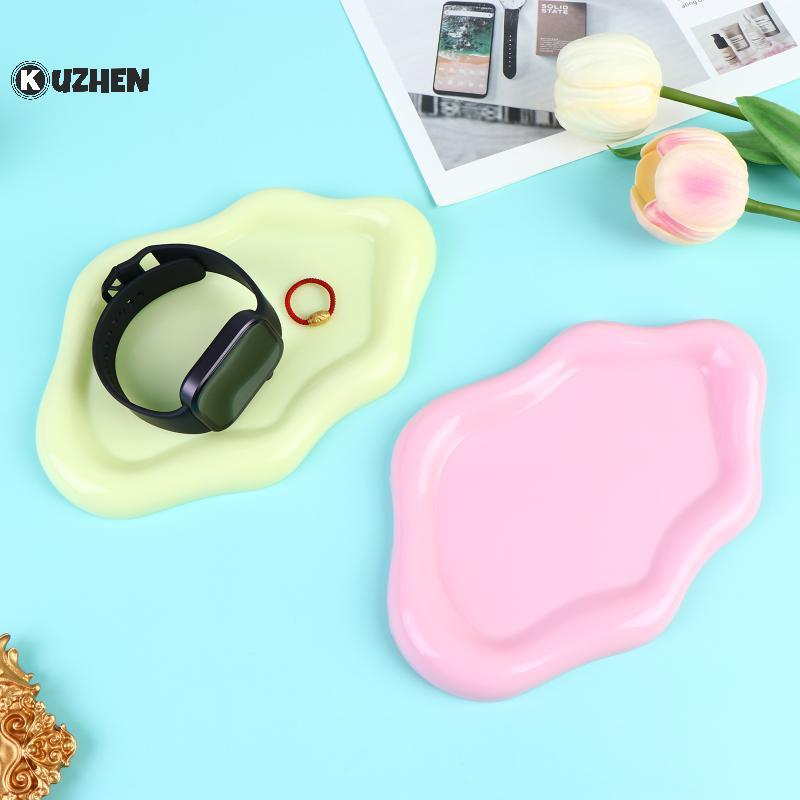 KUZHEN Hình Đám Mây Nhựa Khay Trang Sức Tấm Trang Trí Cho Nhẫn Bông Tai Vòng Tay Nelaces Khay Dành Cho Nữ Trang Trí Phòng Ngủ HOT