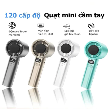Quạt cầm tay 120 Cấp Độ Gió M11 Quạt Mini Tiện Lợi Cần thiết để đi ra ngoài Quạt Mini quạt tích điện mini TS