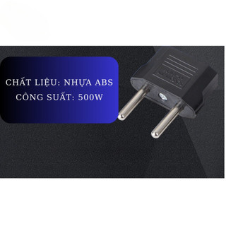Ổ Chuyển Đổi Phích Cắm mã P6 Từ 2 Dẹt Chân Sang 2 Chân Tròn,Cục chuyển đổi đầu cắm điện 2 Chấu Nguồn 220V，Cho sạc điện t