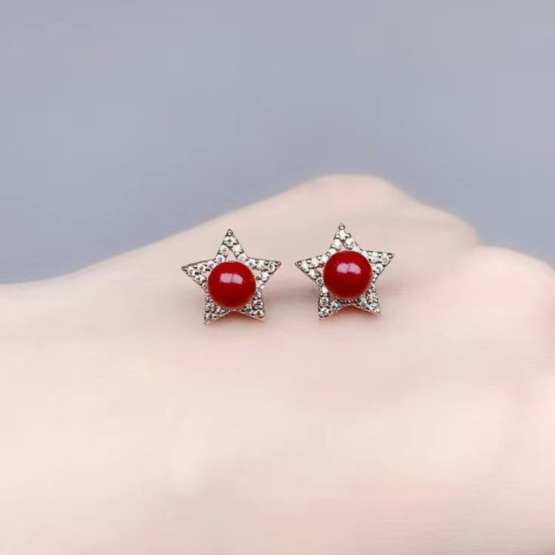 Bông tai dát hạt tròn Cinnabar, Bông tai thời trang cổ điển