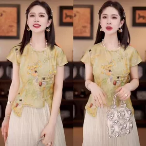Mới Áo Sơ Mi Ngắn Tay Nữ Cao Cấp Phù Hợp Mùa Hè, Style Slim-Fit