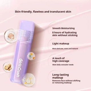 Girls Crush Brightening Liquid Water Cover For Acne Print Black Eyes Dưỡng ẩm lâu trôi và kiểm soát dầu