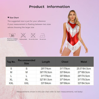 Yhong Nữ Kim Loại Không Tay Viền Body Sáng Bóng Kim Sa Lấp Lánh Mock Cổ Tua Rua Leotard Cho Biểu Diễn Khiêu Vũ Latin