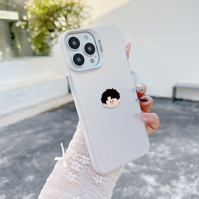 Ốp Lưng Tương Thích Cho iPhone 17 Air 16 15 14 13 12 11 Pro X XR XS Max SE 2020 6 6S 7 8 Plus Mạ Acrylic IMD Case Motif Cậu Bé Dễ Thương CYIM176