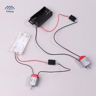 ELBBKG Trắng 130 Bộ Động Cơ Với 2xAA Pin Lưu Trữ Và Công Tắc 16500 RPM Mini DIY Mô Hình Mạch Động Cơ Điện Tử Bộ Mới