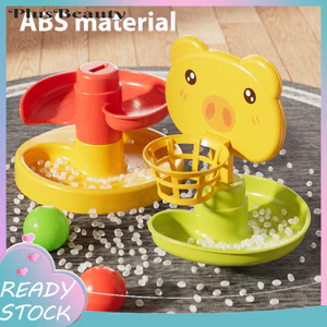 < Pluscloth > Đồ chơi tháp thả bóng cho trẻ em 2 / 3 / 5 / 7 / 9 lớp Chạy theo dõi Bóng lăn giáo dục cho trẻ mới biết đi Bé trai Bé gái Phim hoạt hình vui nhộn Thiết kế lợn Quà tặng phát triển học tập sớm Bé trai