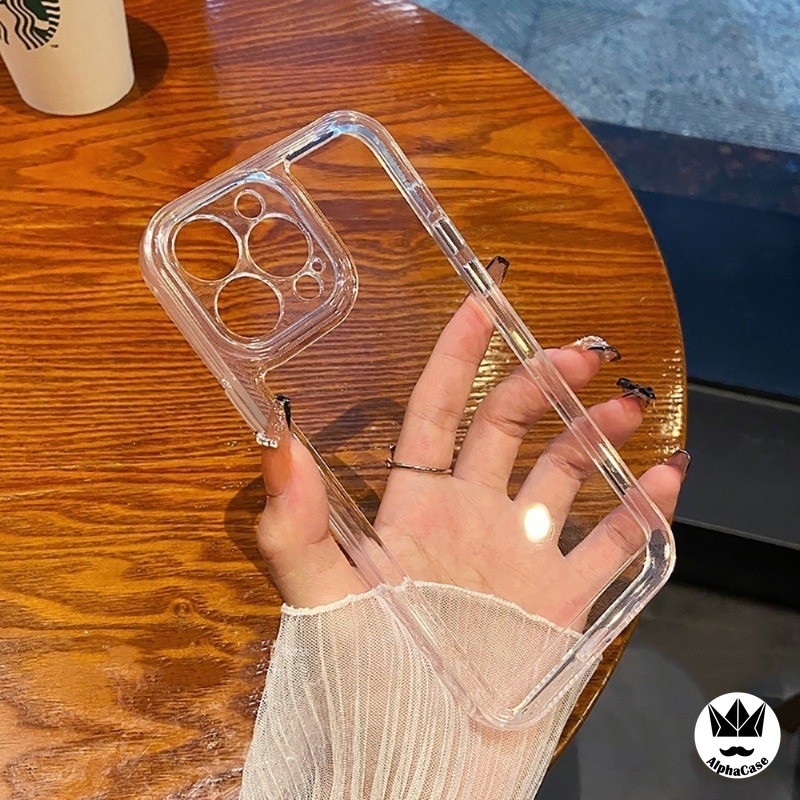 Ốp lưng iPhone cao cấp trong suốt, chống sốc, bảo vệ camera - Dành cho iP 7/8/X/XS/11/12/13/14/15/16/17/Plus/Pro/Max/Air