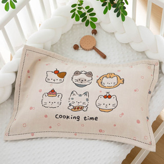 Phong Cách Mới Cotton Nguyên Chất Hoạt Hình Trẻ Em Gạc Gối 40 * 60cm Đơn Cho Bé Mẫu Giáo Học Sinh Vỏ Gối CBVC