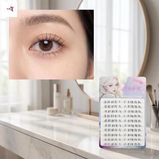 Manga Phong Cách Lông Mi Dưới Vẽ Tay Mèo Whisker C Curl Trang Điểm Trong Suốt Tự Nhiên 5-7mm