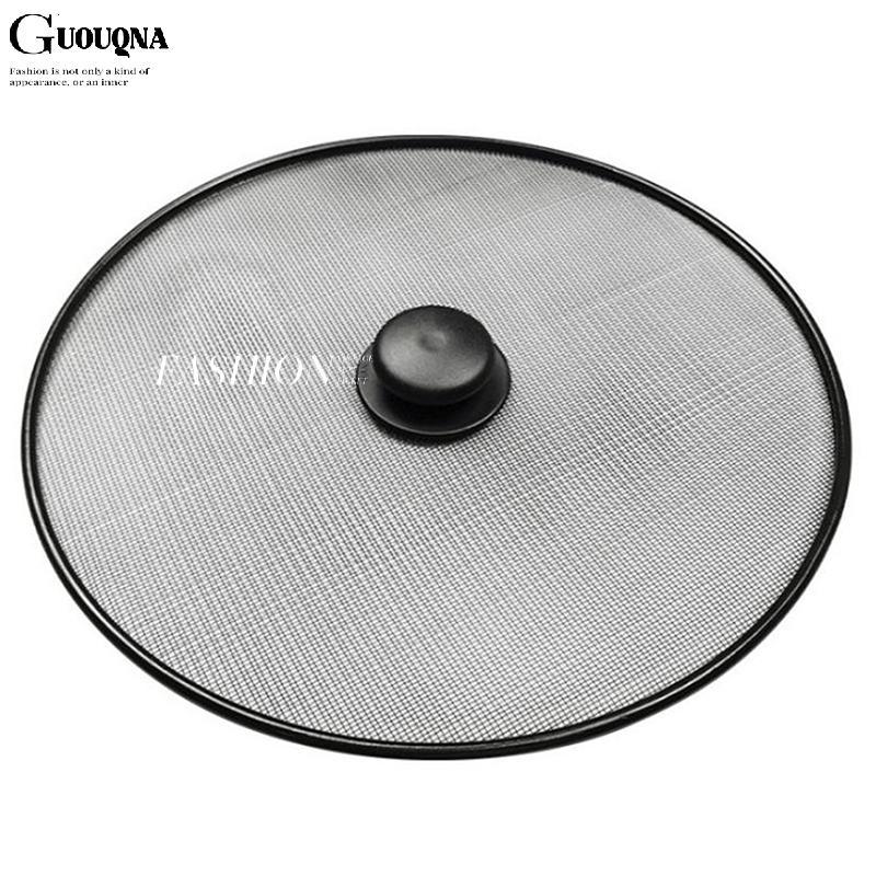 GUOUQNA Splatter Màn Hình Chống Mỡ Chảo Chiên Dầu Bắn Bảo Vệ Nắp Lưới Mịn Bắn Bảo Vệ Nắp Nắp Dụng Cụ Nhà Bếp BASL