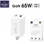 Củ Sạc Nhanh WIWU Nano GaN 65W WI-U012 - 2 Cổng USB-C & USB-A, Sạc Nhanh Cho Laptop, Smartphone