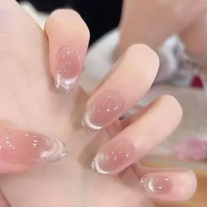 Mắt Mèo Handmade Cao Cấp Handmade Gradient Mặc Móng Tay Pháp Tính Khí Làm Trắng Nhẹ Nhàng Làm Móng Tay Đơn Giản Blush