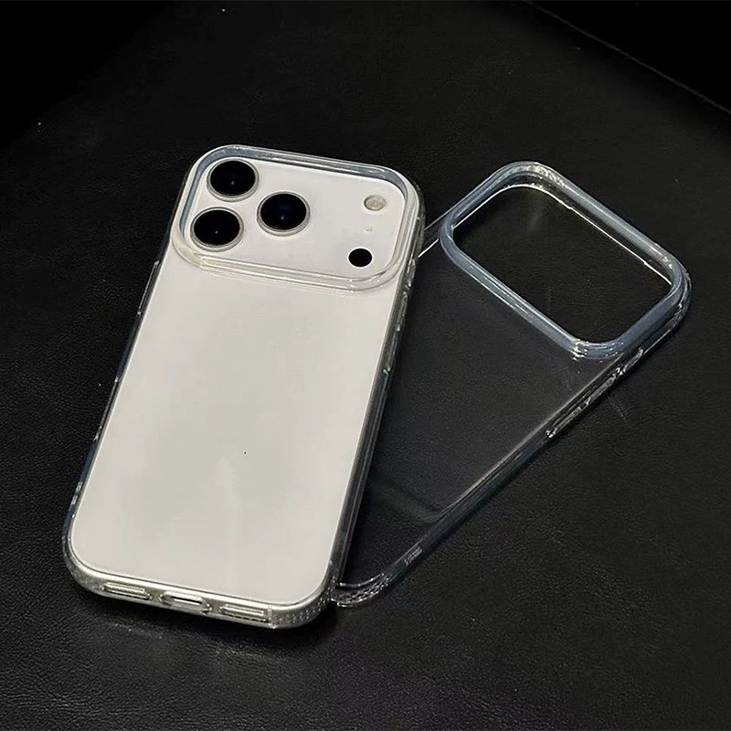Ốp lưng trong suốt chống sốc cho iPhone, cảm giác cầm như máy nguyên bản7/8/X/XS/11/12/13/14/15/16/17/Plus/Pro/Max