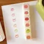 BEABOUT Tem Văn Phòng Phẩm, Bộ 6 Tem Cao Su Nhựa, Tâm Trạng Thời Tiết Du Lịch Mini Size Trắng Kawaii Tem Tạp Chí Sử Dụng