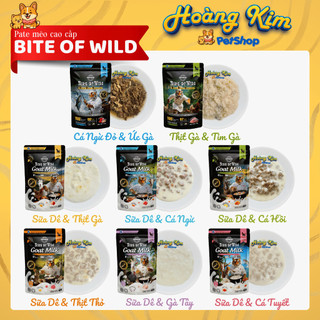 Pate cho mèo Bite Of Wild – Pate cao cấp túi 70g - Nhiều hương vị