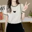 Tay ngắn phong cách Hàn Quốc Slim-Fit Slimmer Look Covering Flesh F
