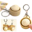 < salzburg > Đồ chơi giảm căng thẳng di động Giảm căng thẳng hấp Bun Bóp đồ chơi có âm thanh Pvc dễ thương Giảm căng thẳng Fidget Móc khóa tiện ích giải nén di động cho trẻ em để thư giãn