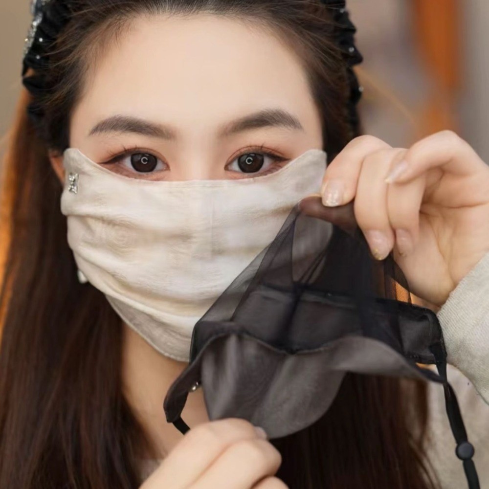 Kem Chống Nắng HOBBYIN, Thoáng Khí Chống Tia UV Chống Nắng, Lưới Chống Bụi Chống Nắng Khăn Che Mặt Thể Thao Ngoài Trời