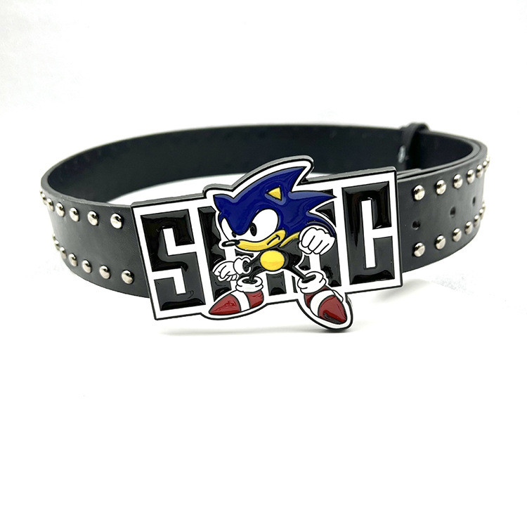 Sonic Boy Y2K - Thắt lưng màu sắc thời trang, phù hợp trend Y2K