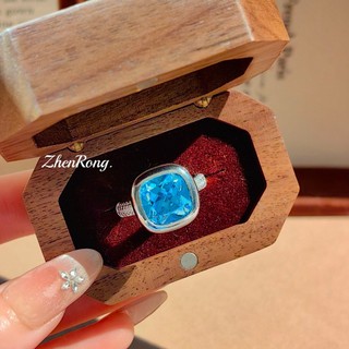 Đá quý aquamarine đính kim cương nhiều màu sắc, phù hợp với nữ