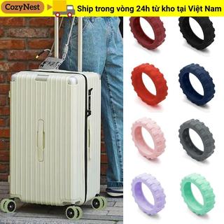 COZYNEST Bộ 8 Vỏ bảo vệ bánh xe vali, giảm tiếng ồn, phù hợp vali du lịch, dùng cho xe đẩy