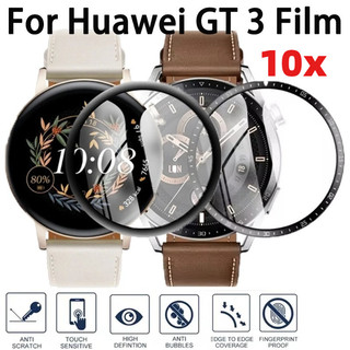 2-10 Chiếc Kính Cường Lực Cạnh Đen Cho Huawei Watch Ultimate 2 GT Runner Active Cyber Cong Kính Bảo Vệ Màn Hình Cho Huawei Watch GT 6 5 3 2 2e 2 Pro SE 46mm 42mm 41mm Kính HD