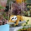 Tượng điêu khắc sân vườn bằng nhựa treo dễ thương Động vật Tượng ngoài trời Sân điêu khắc để trang trí sân cỏ trên cây