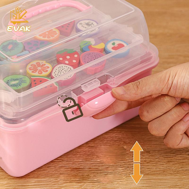 Alittlesetrtu Hộp Bảo Quản Trang Sức Dễ Thương Cho Bé Gái Phụ Kiện Tóc, Kẹp Tóc, Dây Đầu, Văn Phòng Phẩm VN