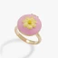 Hoa Hồng Mở Cửa Đóng Mặt Dây Chuyền Vòng Cổ Ánh Sáng Sang Trọng Dễ Thương Mạ Đồng 14K Màu Vàng Bảo Quản Vòng Cổ Cao Cấp