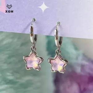 Phụ kiện trang sức cổ điển Gothic dễ thương với chủ đề cổ tích ánh trăng và ngôi sao - Bông tai kẹp phù hợp cho Egirl Y2K