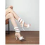 2026 Phong Cách Mới Châu Âu Mỹ Phong Cách Trắng Lông Cuộn Dây Stiletto Giày Sandal Cao Gót Nữ Mũi Mở Thời Trang Phù Hợp Với Mùa Hè Bán Chạy A7HW