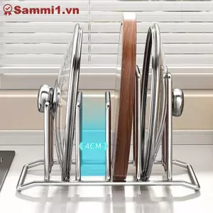 ZK Thép Không Gỉ Nắp Nồi Giá Đa Năng Thớt Ban Tổ Chức Bảo Quản Nhà Bếp VN