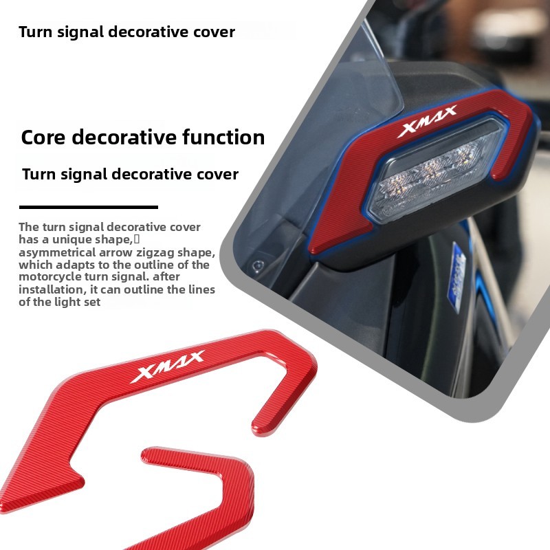 Dành Cho Xe Yamaha XMAX 300 2025 Mặt Trước Đèn Tín Hiệu Nắp CNC Khung Trang Trí Bảo Vệ
