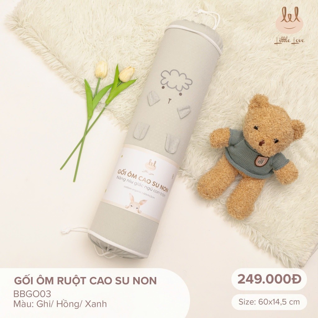 GỐI ÔM RUỘT CAO SU NON