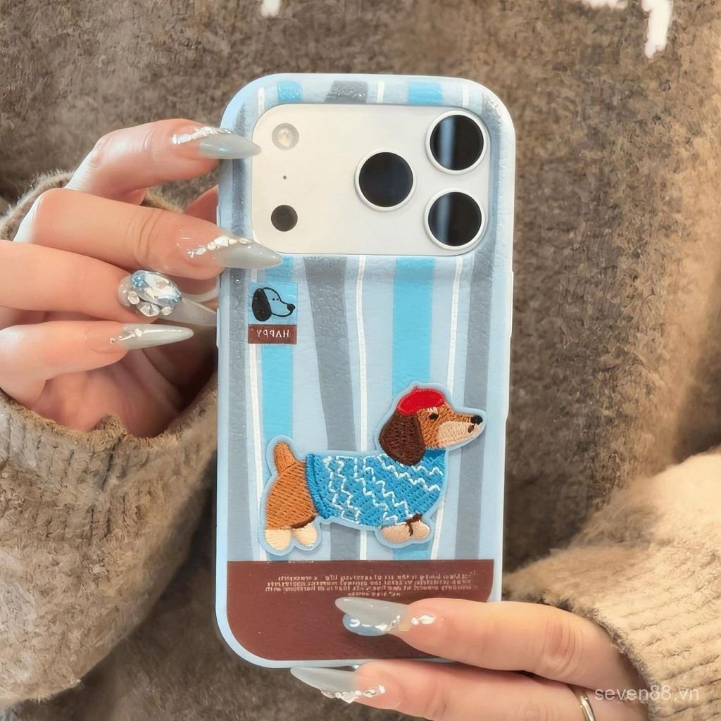 Ốp Điện Thoại Thích Hợp Cho iPhone 11 12 13 14 15 16 17 Pro max Plus Dachshund Chống Sốc Chống Sốc Vỏ Bảo Vệ Bao Gồm Tất Cả DDJU