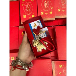 [hỏa tốc hcm]Móc khoá charm ngựa vàng 2026 có hộp và giấy kd thẻ- mang lại tài lộc, may mắn - Phụ kiện trang trí ANGI