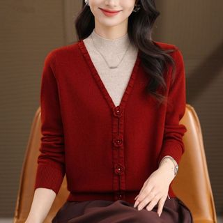 Dệt Kim Áo Len Thu Đông Cho Nữ, Cổ Cao Form Ôm Body Phong Cách Mới