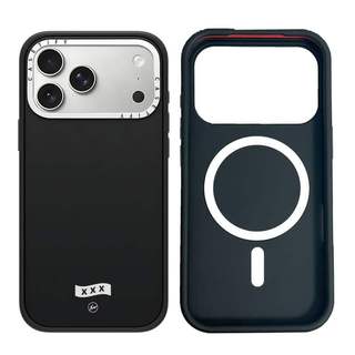 CASECASE X GOD SELECTION XXX x fragment Logo Case Phiên bản vòng máy ảnh màu trắng Màu đen mờ Cứng hút từ tính Vỏ tác động cho Apple IPhone 13 14 15 16 17 Pro Max Air Plus có hộp