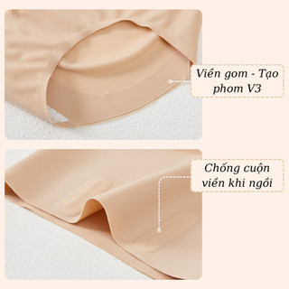 Quần lót su cạp cao VANVENE QG208 gen bụng chống cuộn nâng mông tàng hình không lộ viền cao cấp