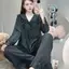 Bộ Đồ Ngủ Nữ JUSOKA Pijama LỤA GẤM Cao Cấp Siêu Xinh họa Tiết In Chìm Dễ Thương Dành Cho Nữ GA01