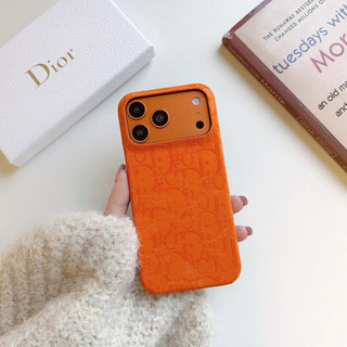 Vỏ bọc dầu màu cam thương hiệu hợp thời trang nửa vỏ cứng chống sốc Vỏ điện thoại thời trang cho iPhone 17 Air Pro Max 16 Pro Max 15 Pro Max 14 13 12 11 Vỏ điện thoại
