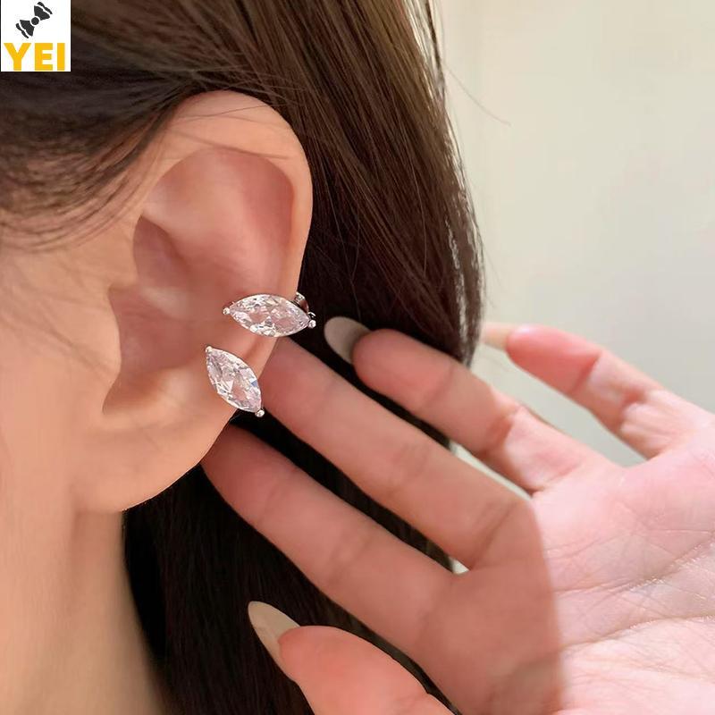 Kẹp Xương Tai Zircon Lấp Lánh Cho Nữ - Phù Hợp Với Tai Còng - Trang Sức Cưới Mới