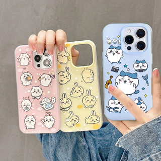 Vỏ Chiikawa Usagi Hachiware Dễ Thương Cho IPhone 17 Pro Max 11 12 13 14 15 16 Pro Max Plus 17 Air 16E Ốp Lưng Thời Trang Màu Kẹo 2 Trong 1 Silicon Chống Sốc Trong Suốt