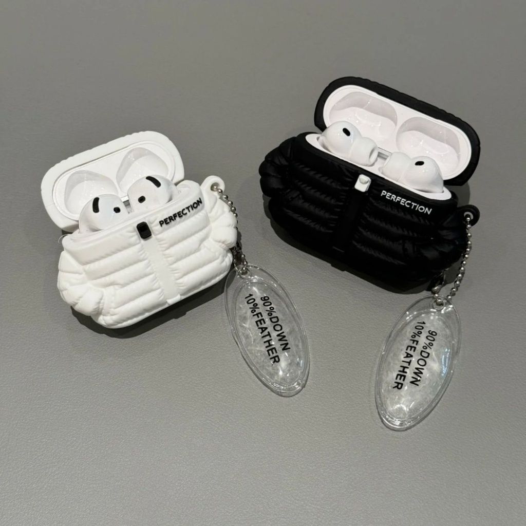 Chèn Túi Xuống Áo Khoác Tai Nghe Thích Hợp Cho AirPods pro3 Vỏ Bảo Vệ Ngộ nghĩnh Thích Hợp Cho AirPods Thế Hệ Thứ 4 Vỏ Tai Nghe Bluetooth Chống Sốc Thế Hệ 3 Chống