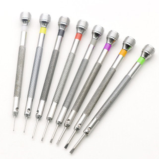 Bộ tuốc nơ vít chính xác 13 chiếc để sửa chữa đồng hồ - Đầu phẳng & Đầu Phillips (0,6-2,0mm) Tua vít để sửa chữa đồng hồ Thay đổi dây đeo đồng hồ