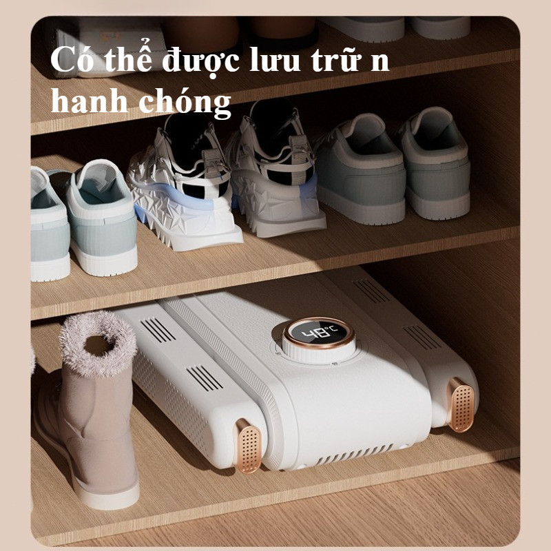 Máy Sấy Giày Khử Mùi Diệt Khuẩn 2 Ống Sấy Làm Khô Nhanh Gọn Nhẹ Cho Giày Tất Dùng Trong Gia Đình Thông Minh
